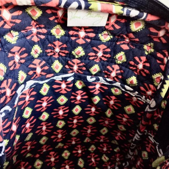 Vera Bradley Backpack HTF Sun Valley Large Zip Travel Pockets Adjustable Strap - Picture 11 of 12